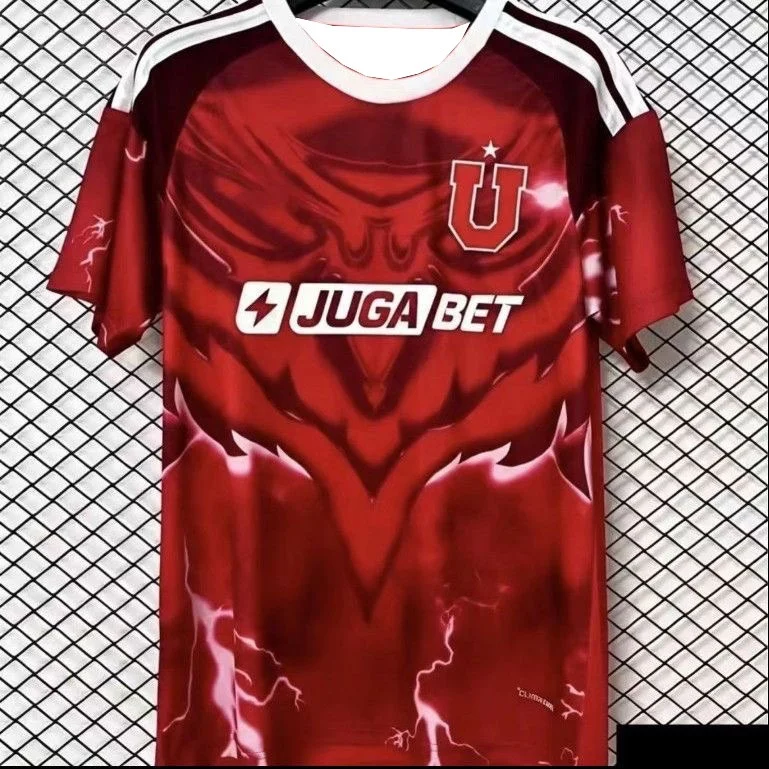 2627 Saison Chileanische Universitäts-Auswärts-Fußballtrikot Kurzarm-Sportbekleidung 3D-Digitaldruck Schnelltrocknendes T-Shirt Top FamilyMatching – Detail 5