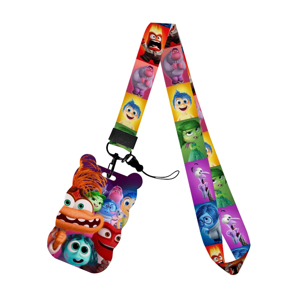 

New Arrival Inside Out 2 ID Badge Holder Bus Pass Case Cover Slip Bank Credit Card Holder Strap University Card Case Lanyard