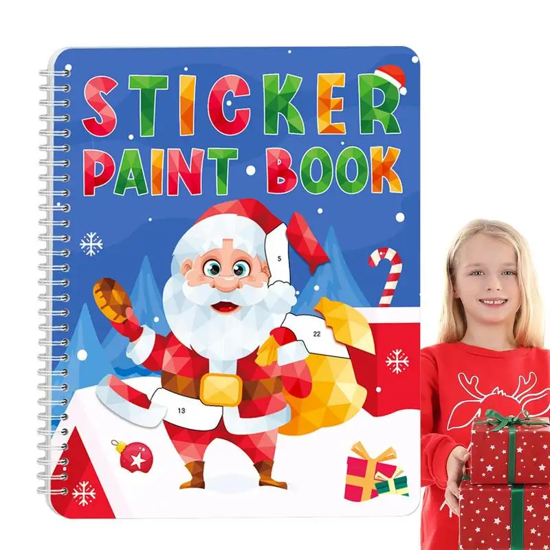

Paint By Sticker Books Christmas Theme Cartoon Activities Book Fine Motor Skills Toys Preschool Learning Activities Educational