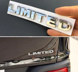 New 1Pcs 3D Metal LIMITED Car Side Fender Rear Trunk Emblem Badge Sticker Decals For JEEP Wrangler Compass Commander Cherokee