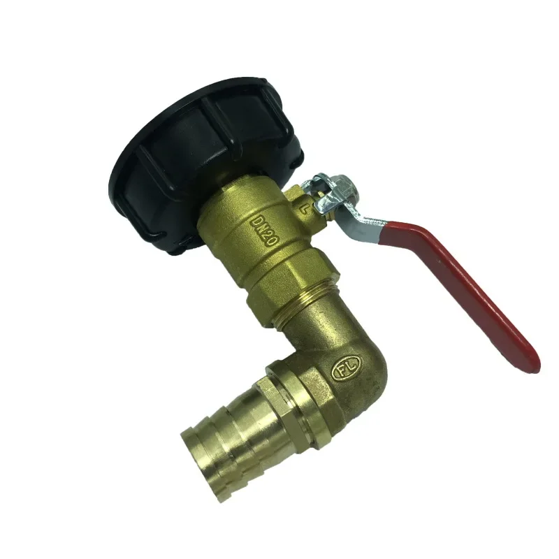 IBC Tank Valve Fitting S60*6 Chemical 1000L Tank Outlet Tap Thread Connector IBC Ton Drum Joint Ton Barrel Brass Faucet