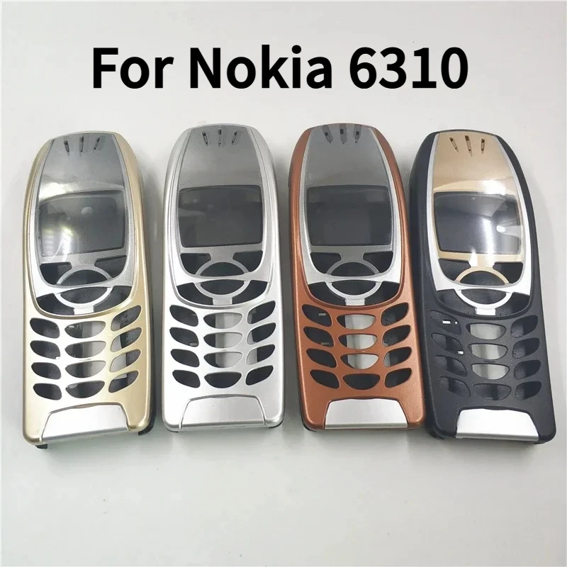 For Nokia 6310 Cover Case Housing 6310i Battery By Middle Frame Front Bezel Replace Part (No Phone Keyboard Keypad)