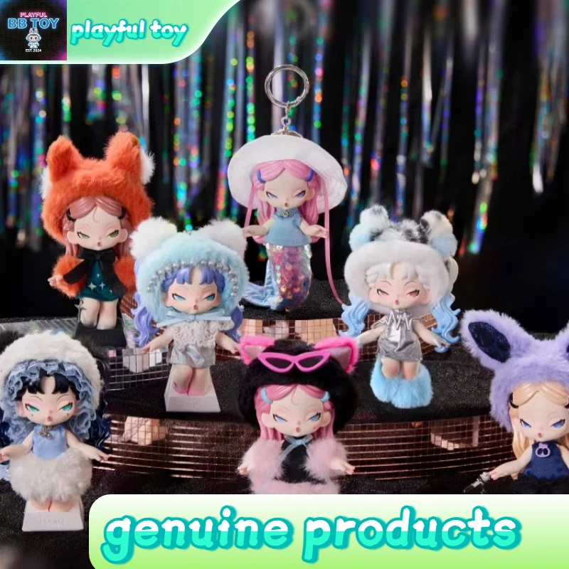 

Dodosugar Dodonami Midnight Disco Series Blind Box Toys Kawaii Action Figure Bag Key Pendant Surprise Mystery Box Girls Gift