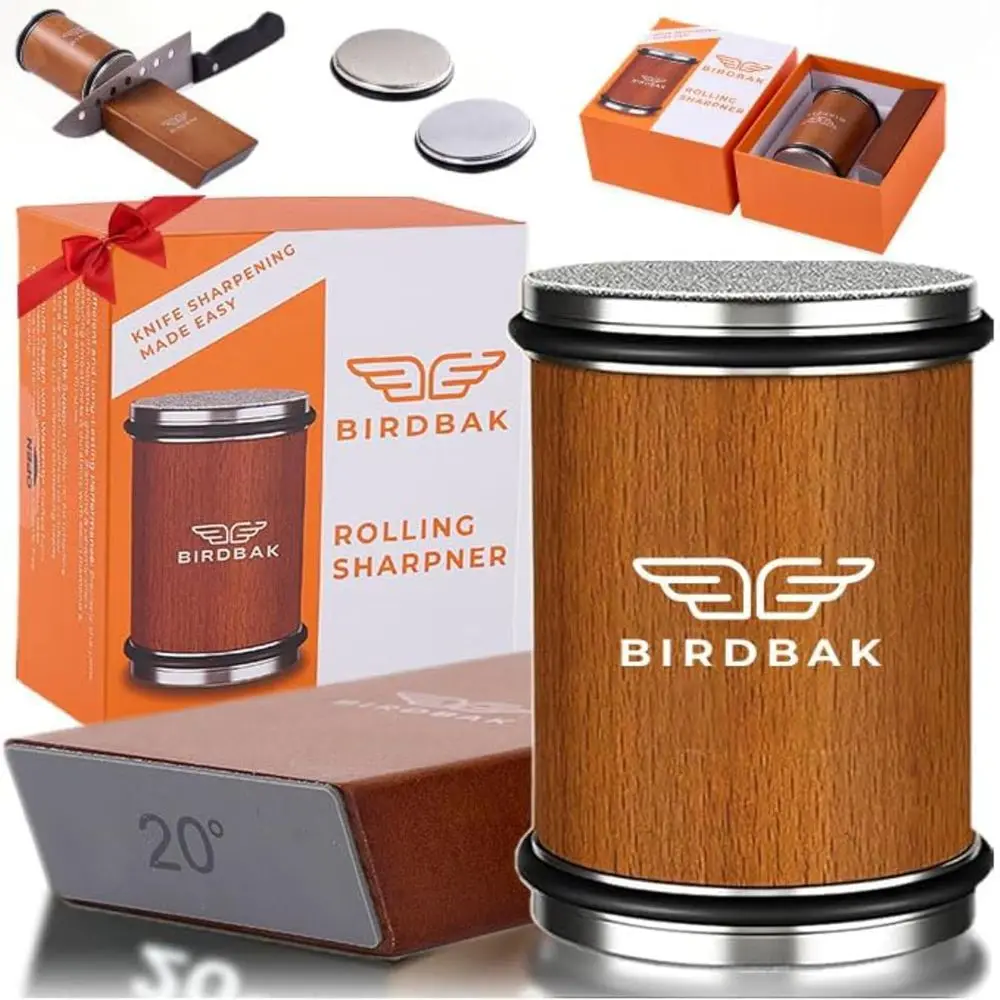 

Набор для заточки ножей премиум-класса - Идеальное решение для заточки ножей - С алмазами и керамикой для стали любой твердости, 15 предметов