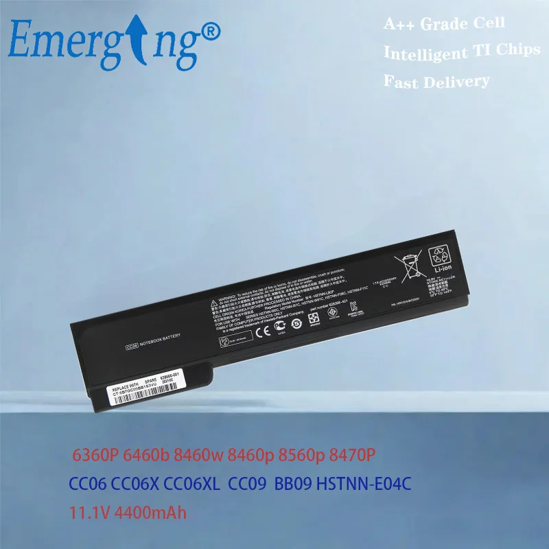 

CC06 CC06XL BB09 Battery For HP EliteBook ProBook 6360P 8460w 8460p 8560p QK642AA QK643AA L