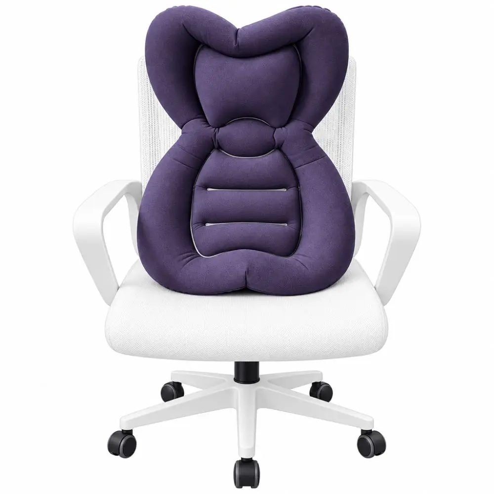 Inflatable Design Inflatable Lumbar Support Pillow Lightweight Ergonomic Shape Portable Back Cushion Travel Back Cushion Travel