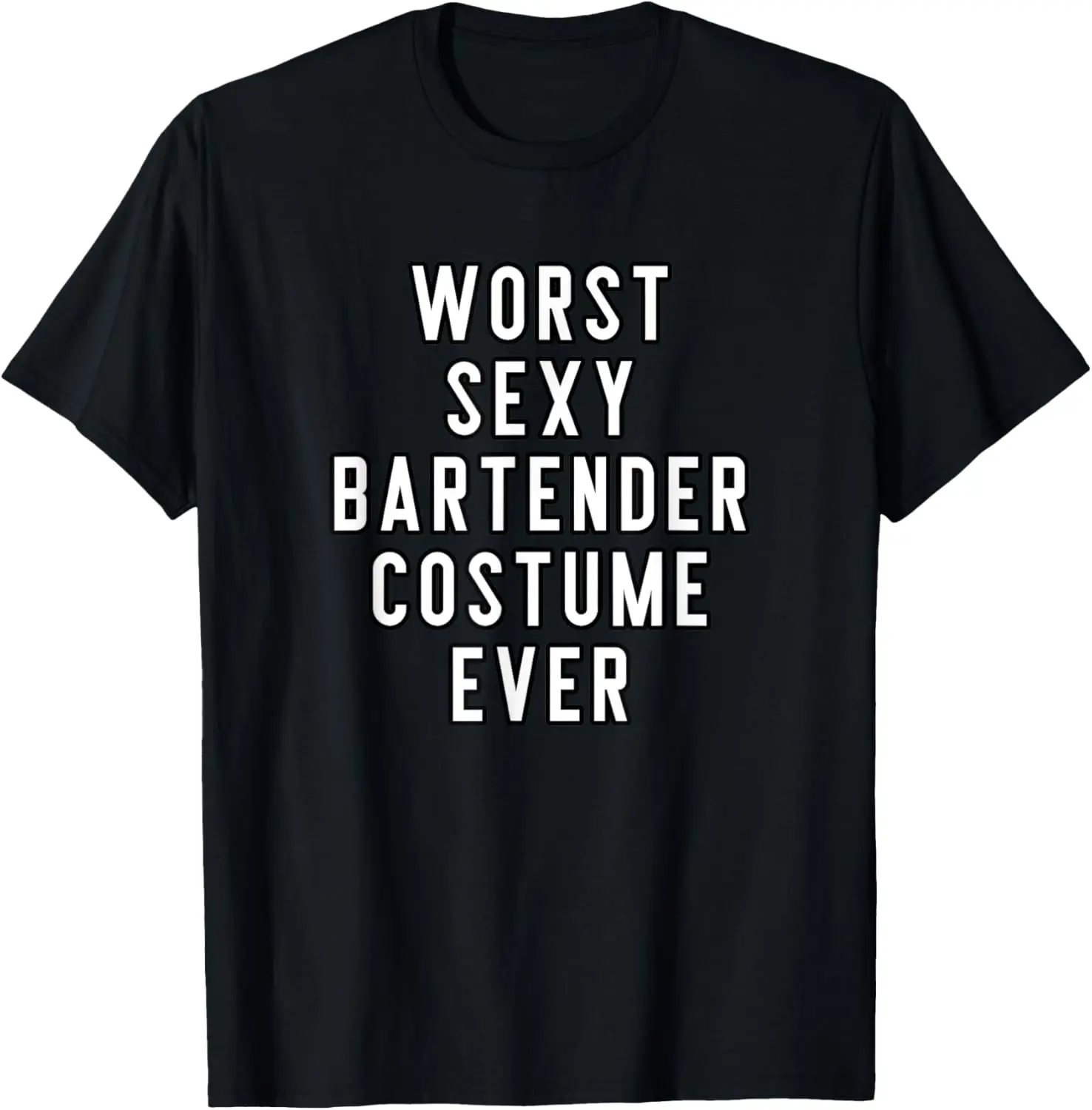 Couples Halloween Shirts Worst Sexy Bartender Costume Ever T-Shirt