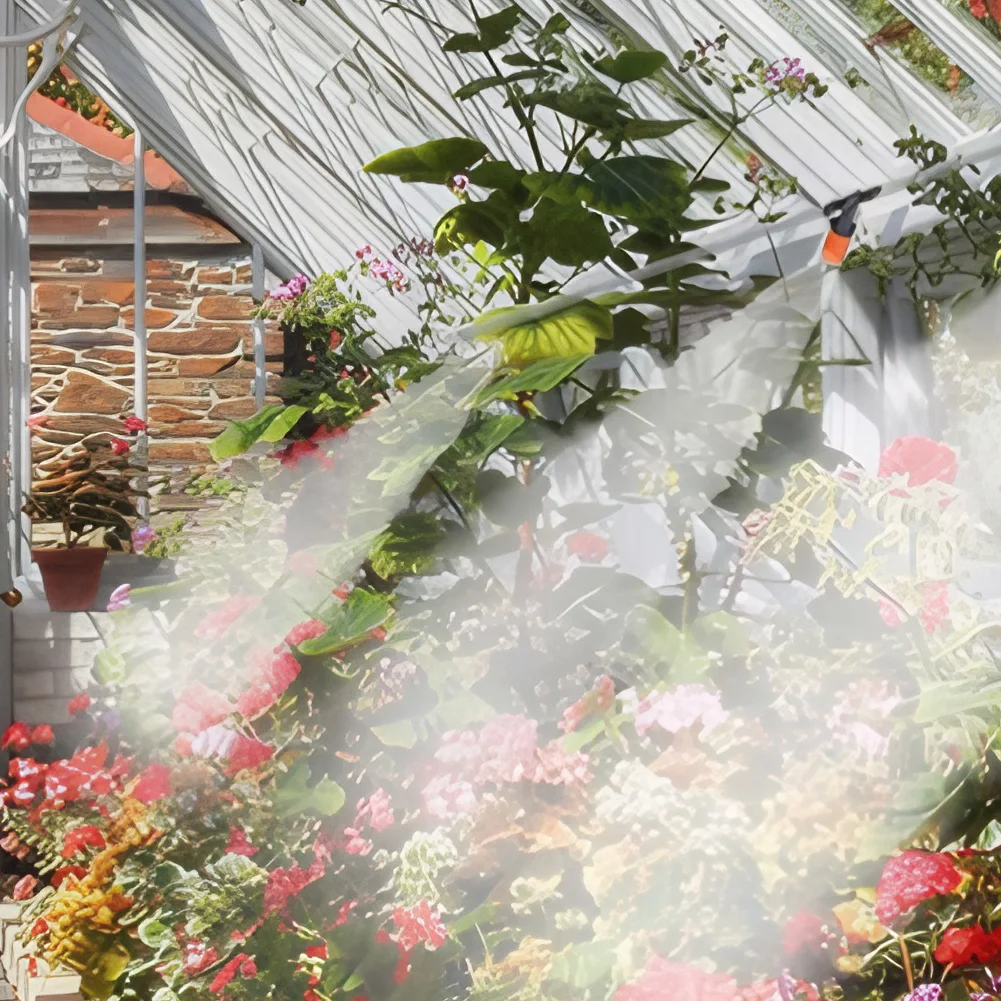 500 قطعة 1/4 بوصة منقطات الري بالتنقيط القابلة للتعديل لسقي فعال في ساحات الحدائق والدفيئات الزراعية