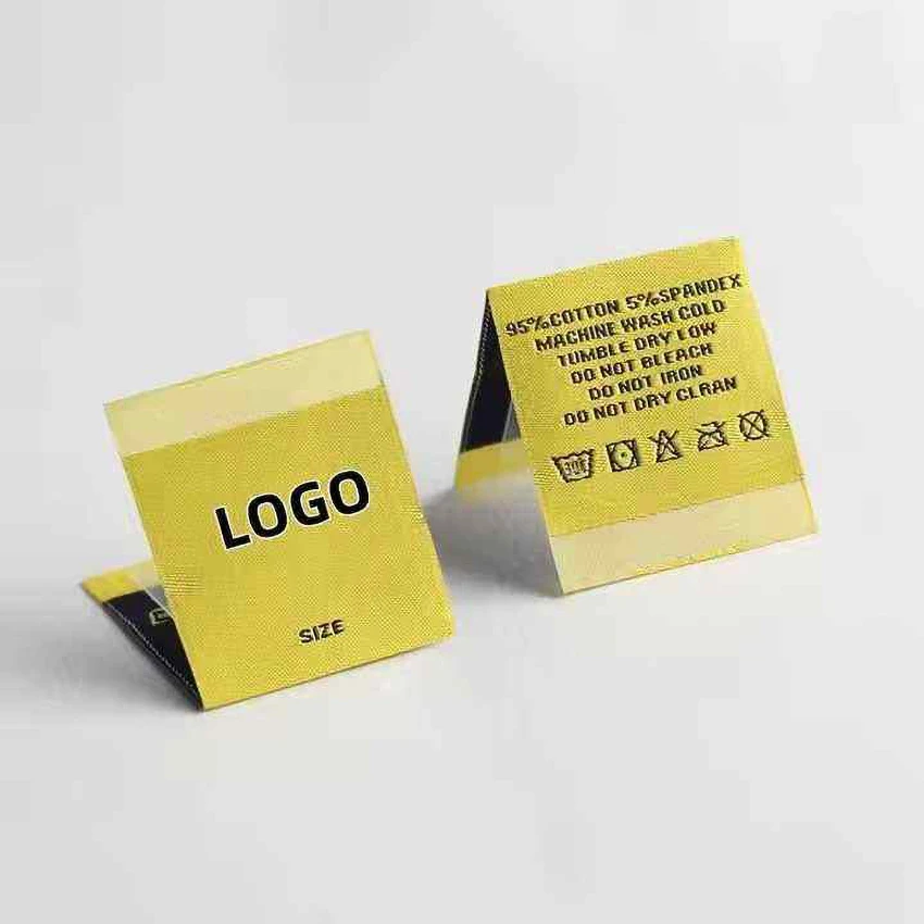 고급 맞춤형 직조 라벨, 의류/목걸이/가방/신발용 다마스크 자수 태그, 폴리에스터 소재 - 개인 로고 자수 브랜드 태그 포함