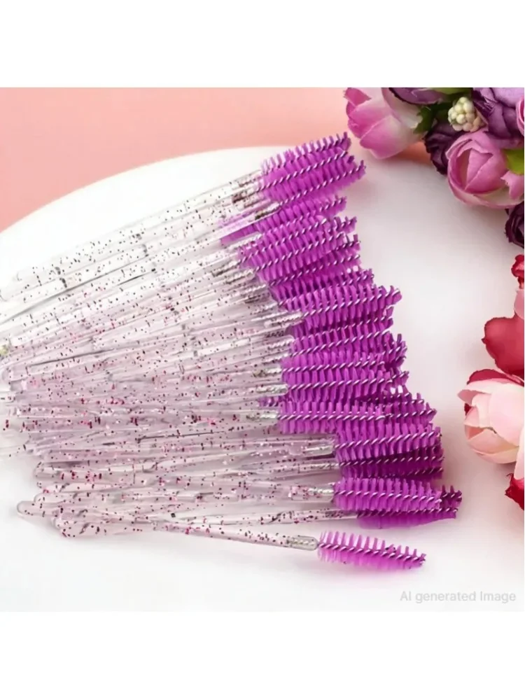 5/50 Stück Wimpernbürsten Augenbrauenbürste Falsche Wimpernverlängerungswerkzeuge Mascara-Applikatoren Wimpernspooler Kosmetikwerkzeug
