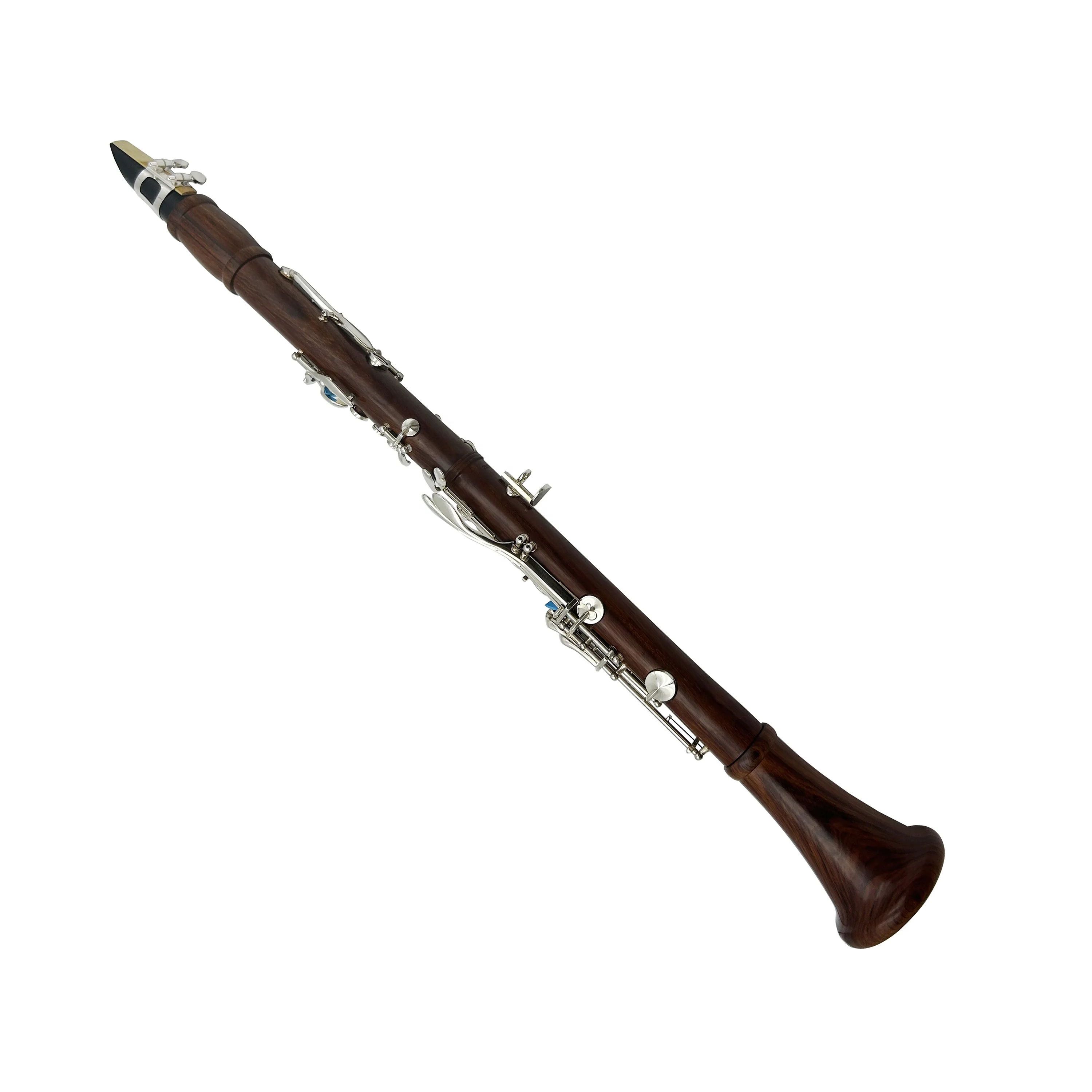 SEASOUND OEM Professional 17 Keys Clarinet JYCL301RW with Rosewood Body and Silver Keys BB Tone