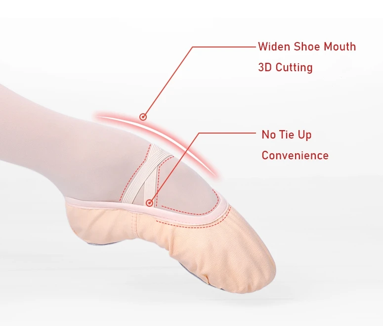 Chaussons de danse à pointe pour filles, chaussures de ballerine pour enfants, chaussure de pratique de ballet, séparés euse de ballet