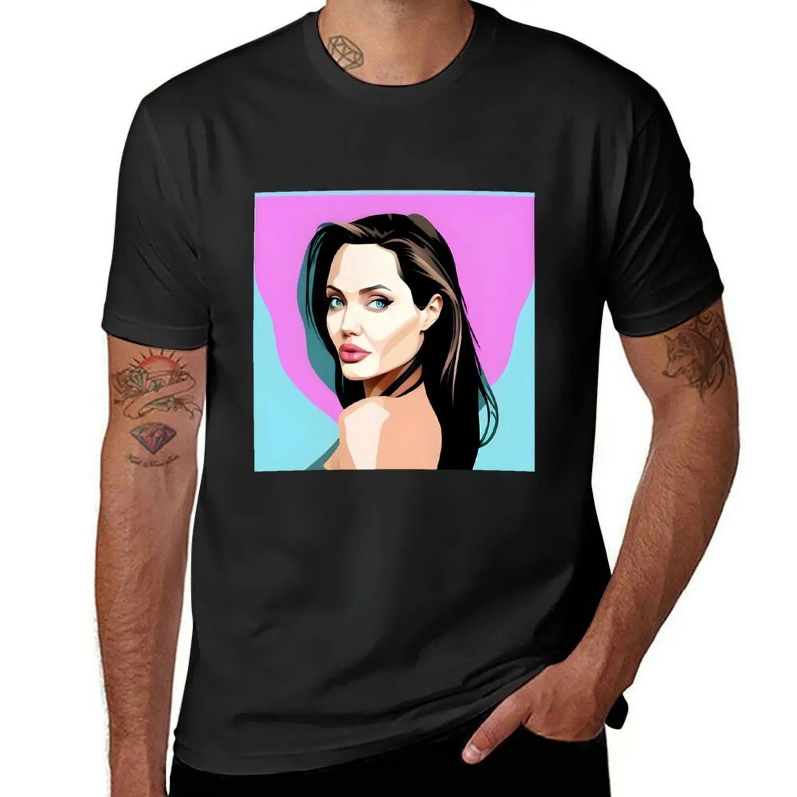 Angelina Jolie - Iconic Beauty T-Shirt cute clothes quick-drying mens workout shirts