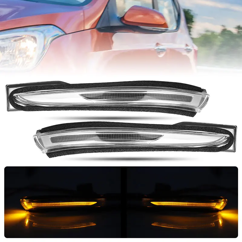 

LED Rearview Side Mirror Turn Signal Light Door Wing Mirror Lamp For Hyundai i10 2014 2015 2016 2017 87613-B4000 87623-B4000
