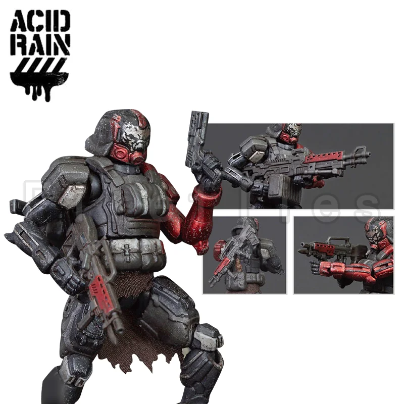 1/18 3.75inches Acid Rain Action Figure FAV-A76 Blacksand Squad Set FAV-A77 Gauntlet FAV-A78 Cockatrice Anime Toy