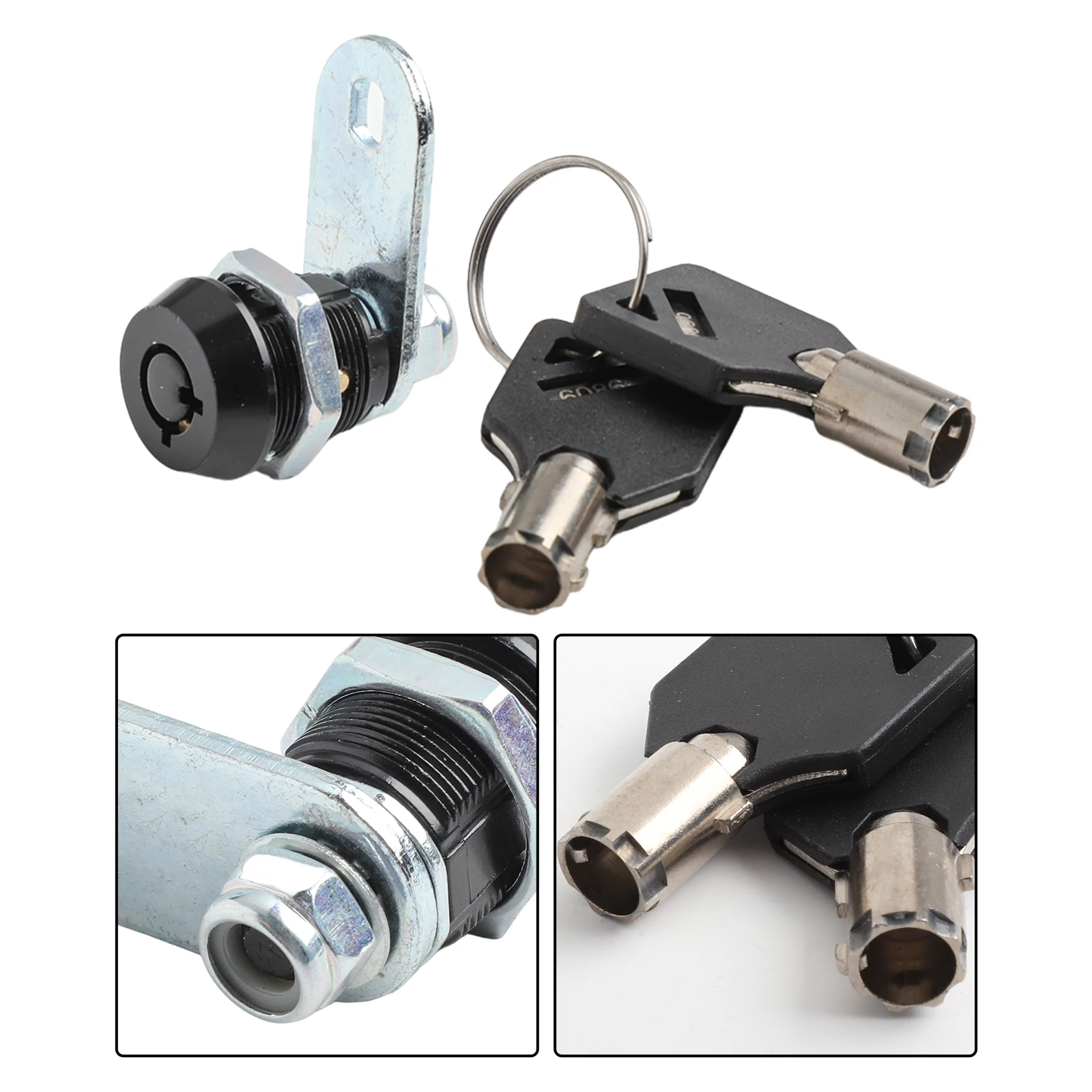 for tubular Cam Lock 17mm for Furniture Cabinets Desks Drawers Mailboxes Lockers Safes Toolboxes Machines with 2 Keys
