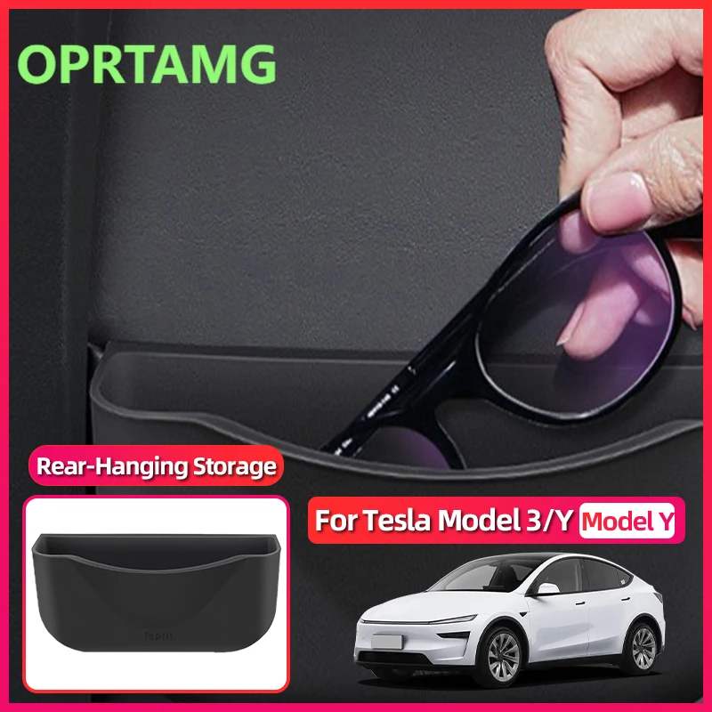 

Новинка 2025 года для Tesla Model Y Model 3 2020-2026, подвесной задний карман для хранения с эмблемами передних задних сидений