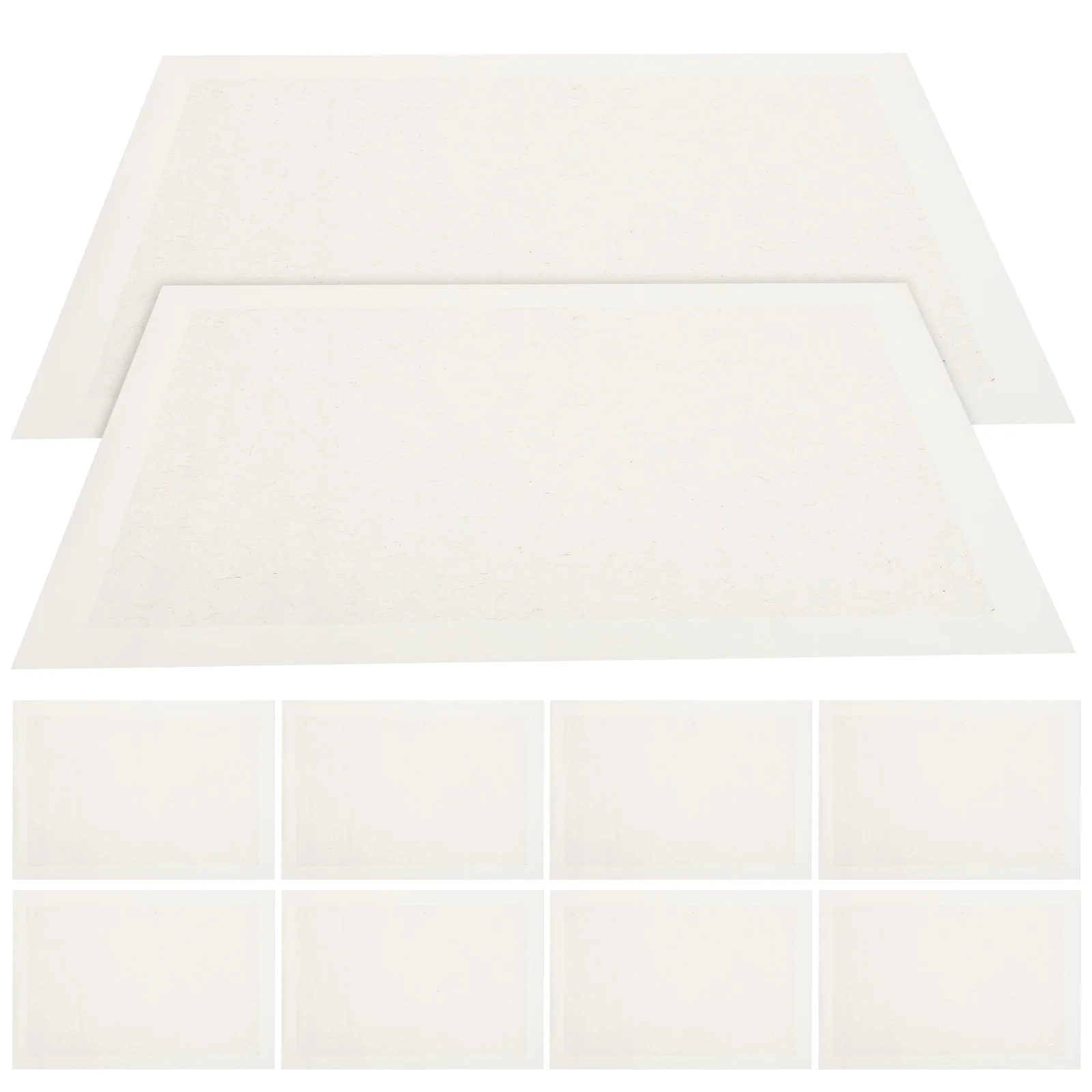 10 Sheets Half Cooked Rice Paper Professional Calligraphy Art Grey Blank Drawing Printing Small Chinese Painting Delicate Retro