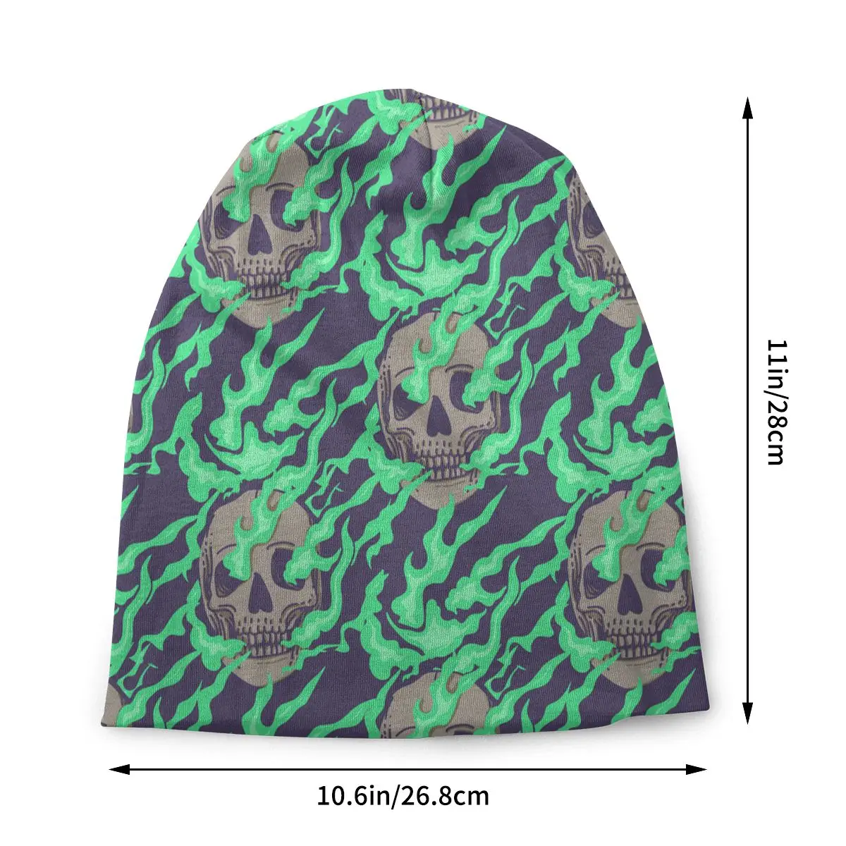 Skull Skulls Outdoor Thin Hats Green Fire Bonnet High Quality Skullies Beanies Caps