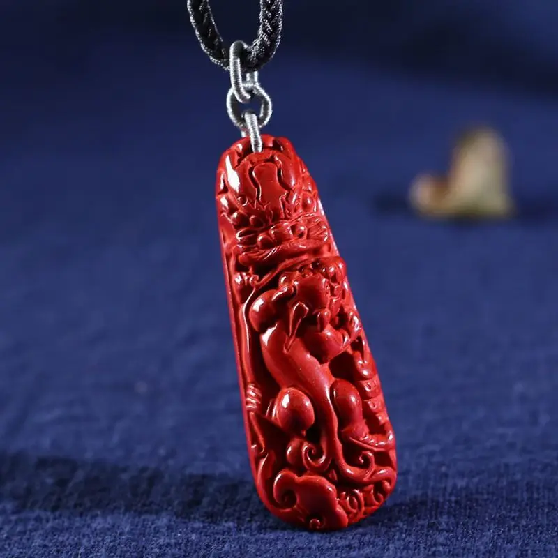 Lucky Luck Meeting You Double Pixiu Emperor Sandstone Rich Hand Pieces Pendant Ethnic Style