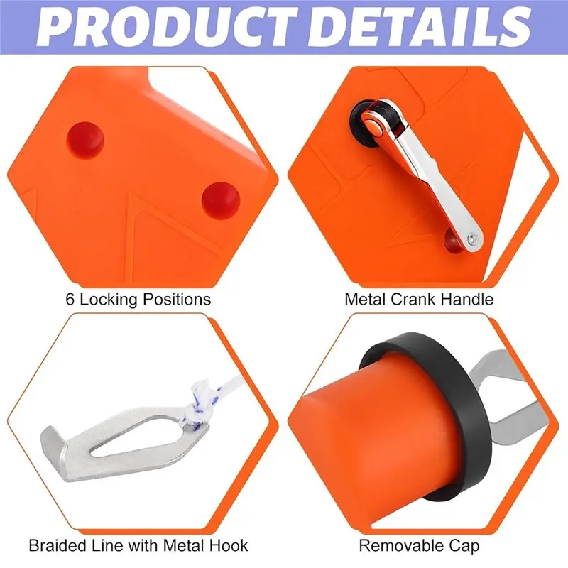 RABIT AS59~ For Marking Tool Set 2 Pcs Chalk Line Reel 100 Feet For Construction And Carpentry