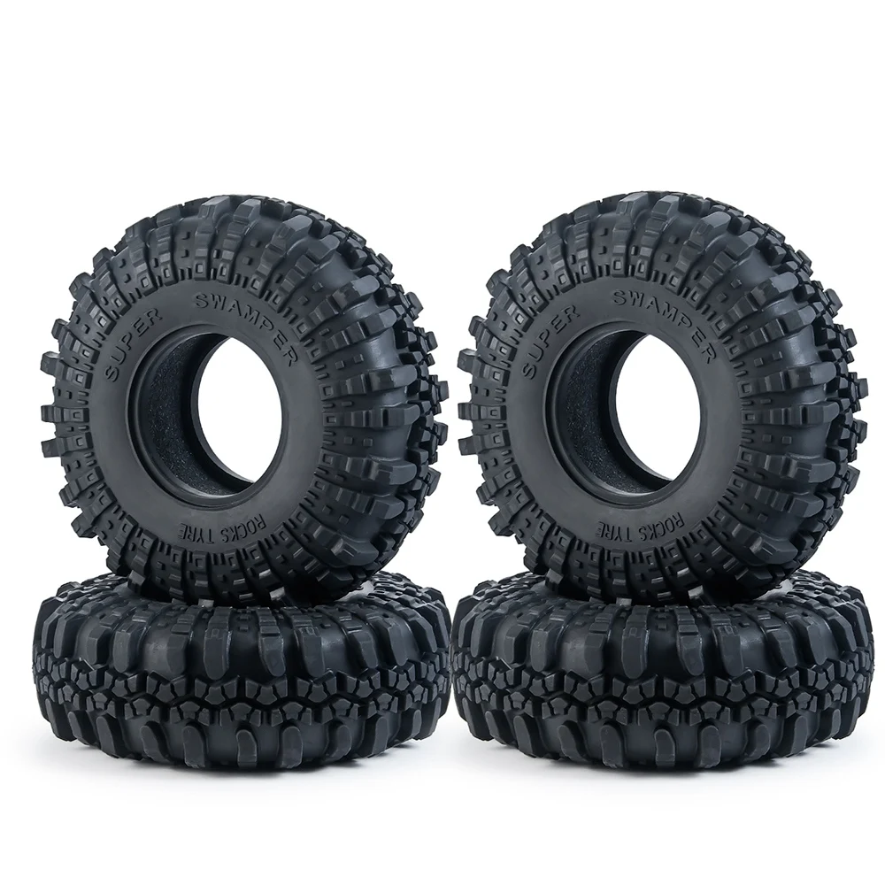 4PCS 137MM 2.2 Rubber Tires Wheel Tyres for 1/10 RC Crawler Car Axial Wraith SCX10 Capra Traxxas TRX4 TRX6