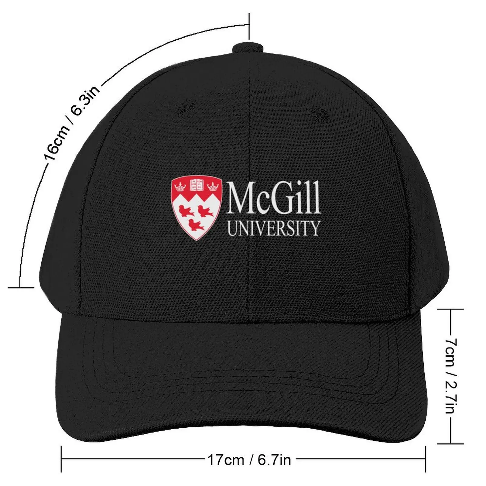 McGill University Baseball Cap Bobble Hat fishing hat Hats Man Women's