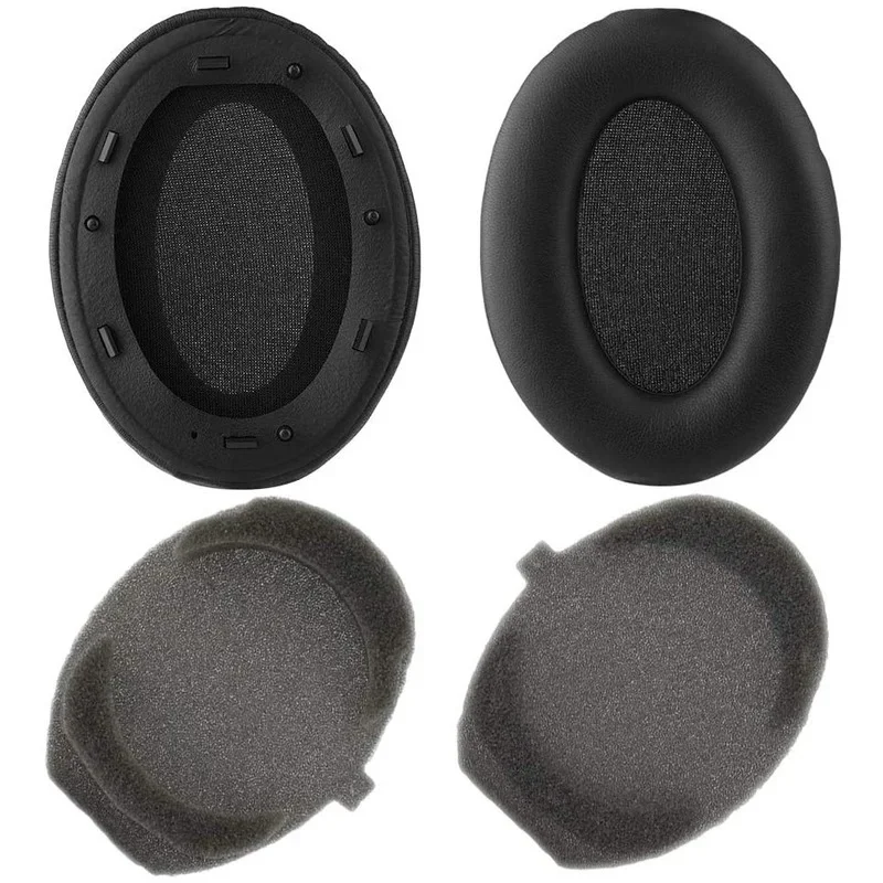 Replacement Foam Ear Pads Cushions for WH1000XM3 1000XM4 Headset Headphones Earpads Compatible with for Sony WH-1000XM3 Over-Ear