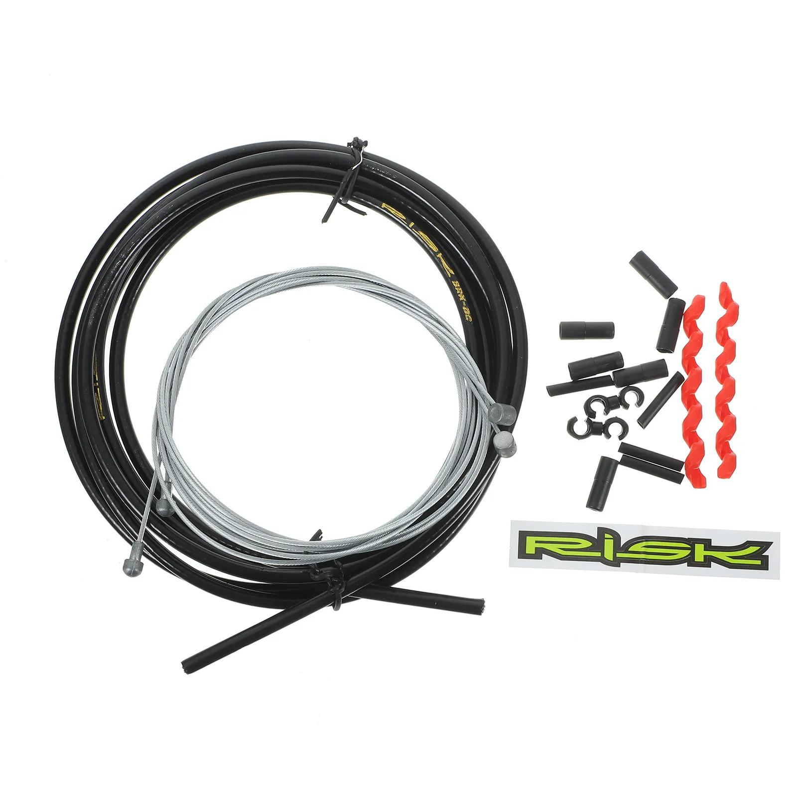 

1Set Bike Brake Cable Tube Set High Carbon Steel Front Rear Inner Cable S Shape Rotation Buckle Derailleur Line Replacement