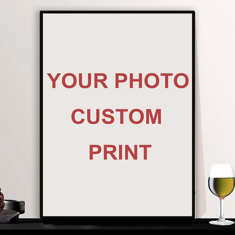 Custom Posters Customized Your Picture Photo Paper Prints Personalized Home Room Cafe Art Wall Decor Aesthetic Painting Sticker