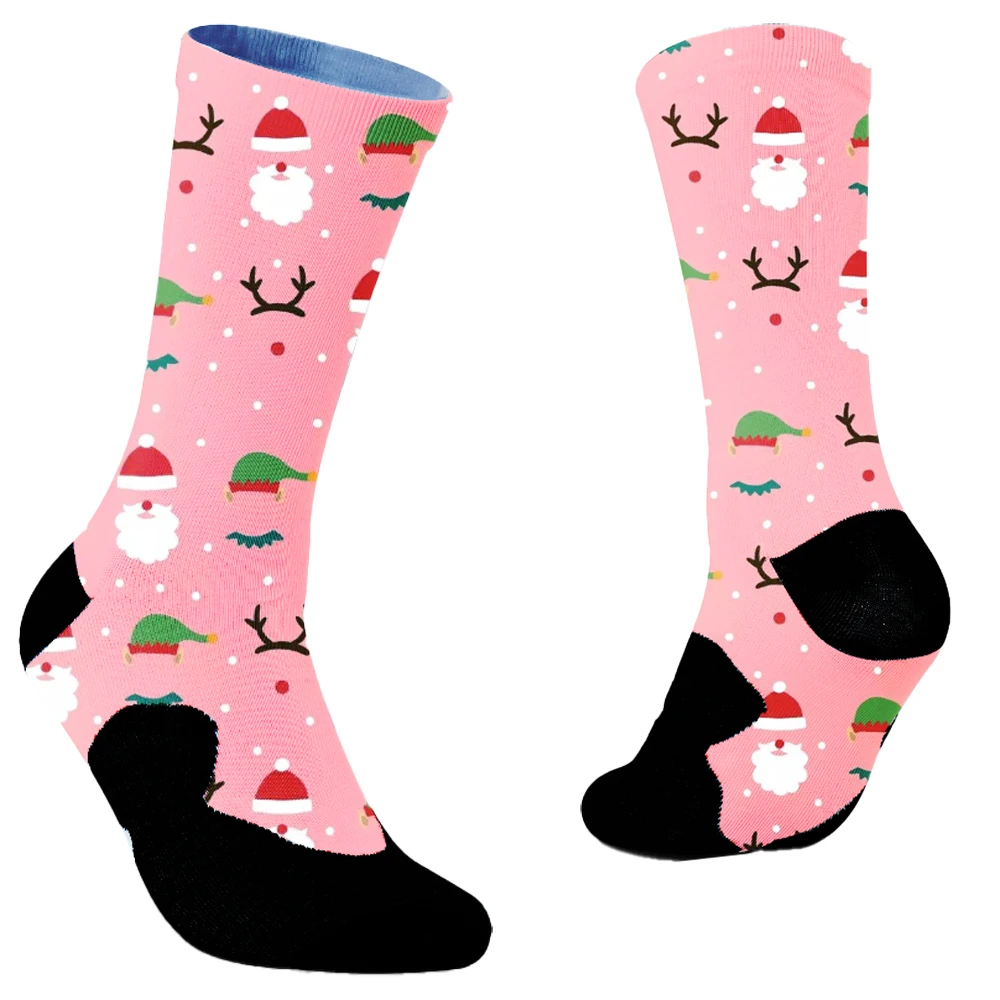 2024 New Women's Mid-calf Socks Suit  Cartoon Cute Bunny Pattern Color Clashing Fashion Comfortable sport socks