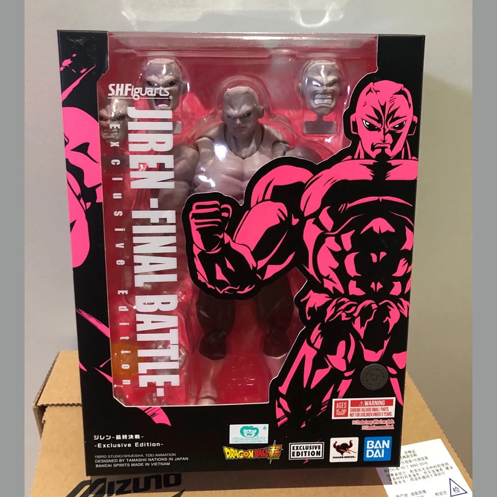 재고 있음 반다이 오리지널 S.H.Figuarts 애니메이션 액션 피규어 드래곤 볼 Z-JIREN-FINAL BATTLE-독점 에디션 어린이 모델 장난감