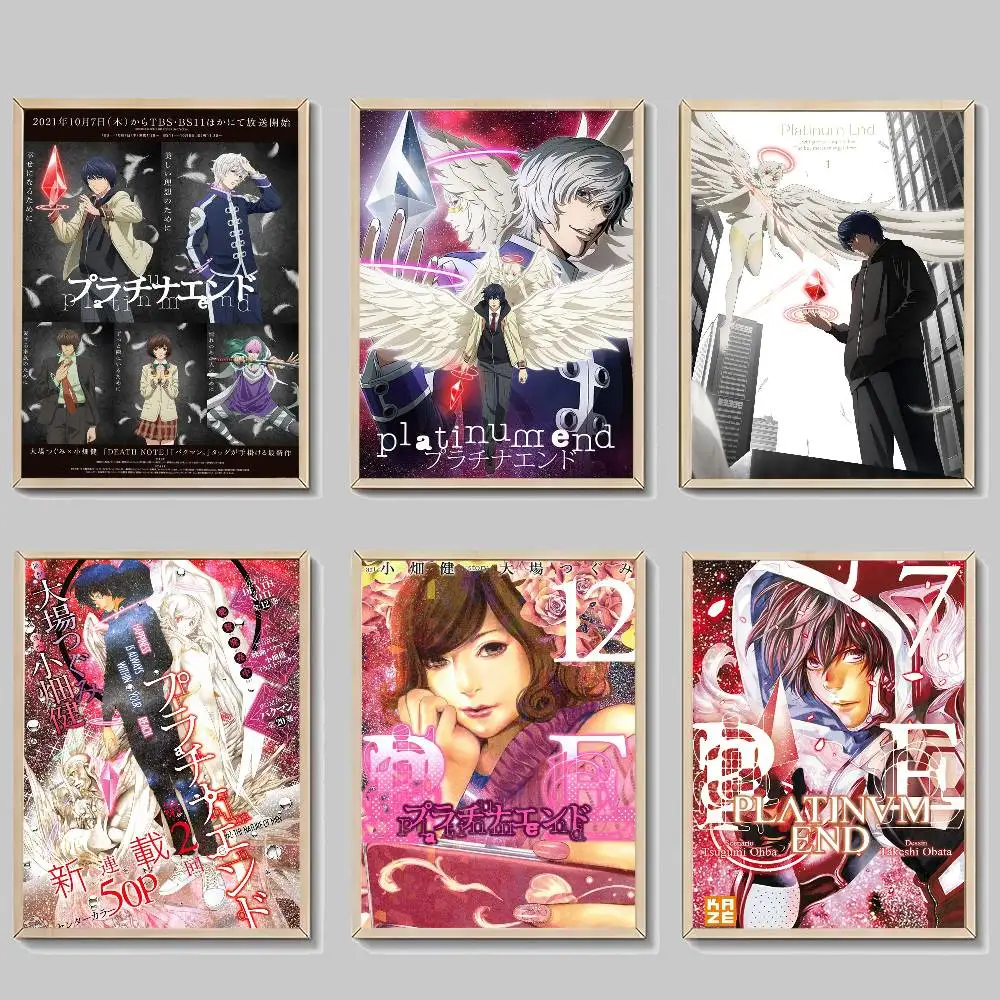 Anime Platinum End  Whitepaper Poster Waterproof Paper Sticker Coffee House Bar Aesthetic Art Wall Painting