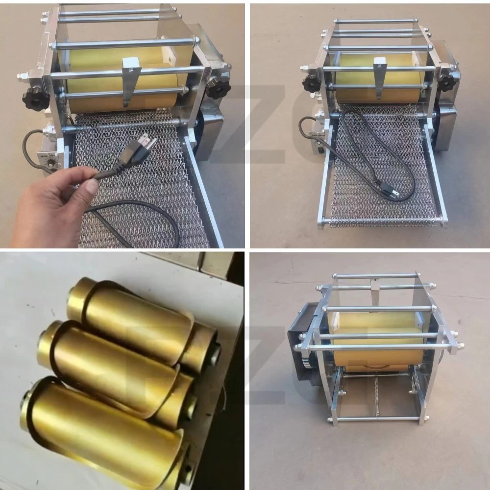 Size Customized Corn Flour Chapati Tortilla Making Machine Automatic Taco and Roti Maker Press Corn Mexican Tortilla Machine