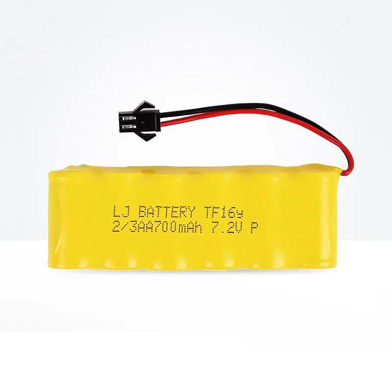 7.2v 700mah NiCD Rechargeable Battery For Rc toy Car Boat Tank Train Robot Gun NI-CD AA 7.2v Battery Pack 1pcs to 2pcs