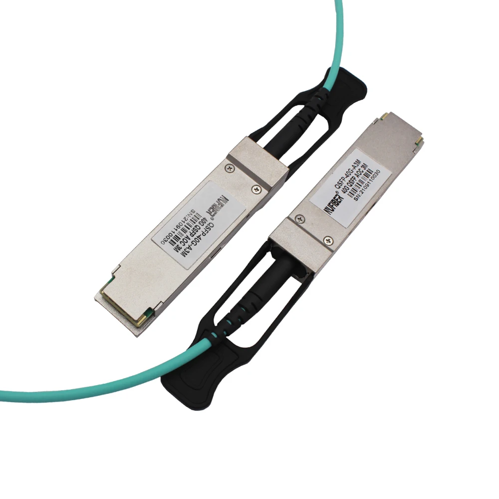 40G Active Optical Cable Fiber Optic Cable Fiber Multimode Data Center Distance of 1m/2m/3m/5m/7m/10m/15m QSFP+ IP AOC OM3