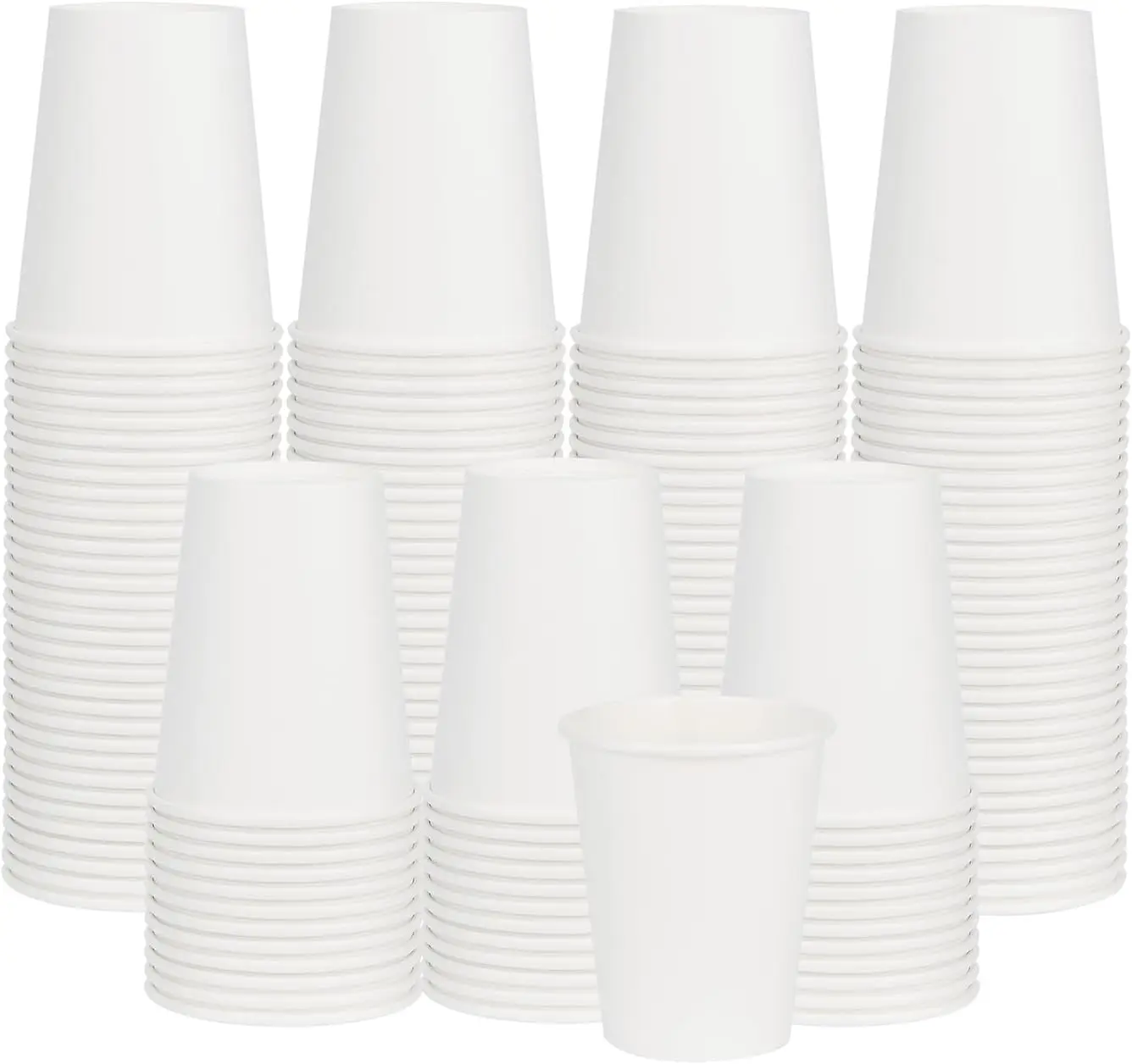

Coffee Cups 8 oz 400 Pack, Disposable Paper Cups 8 oz, White Paper Hot Coffee Cups Suitable for Party, Picnic, Travel, a