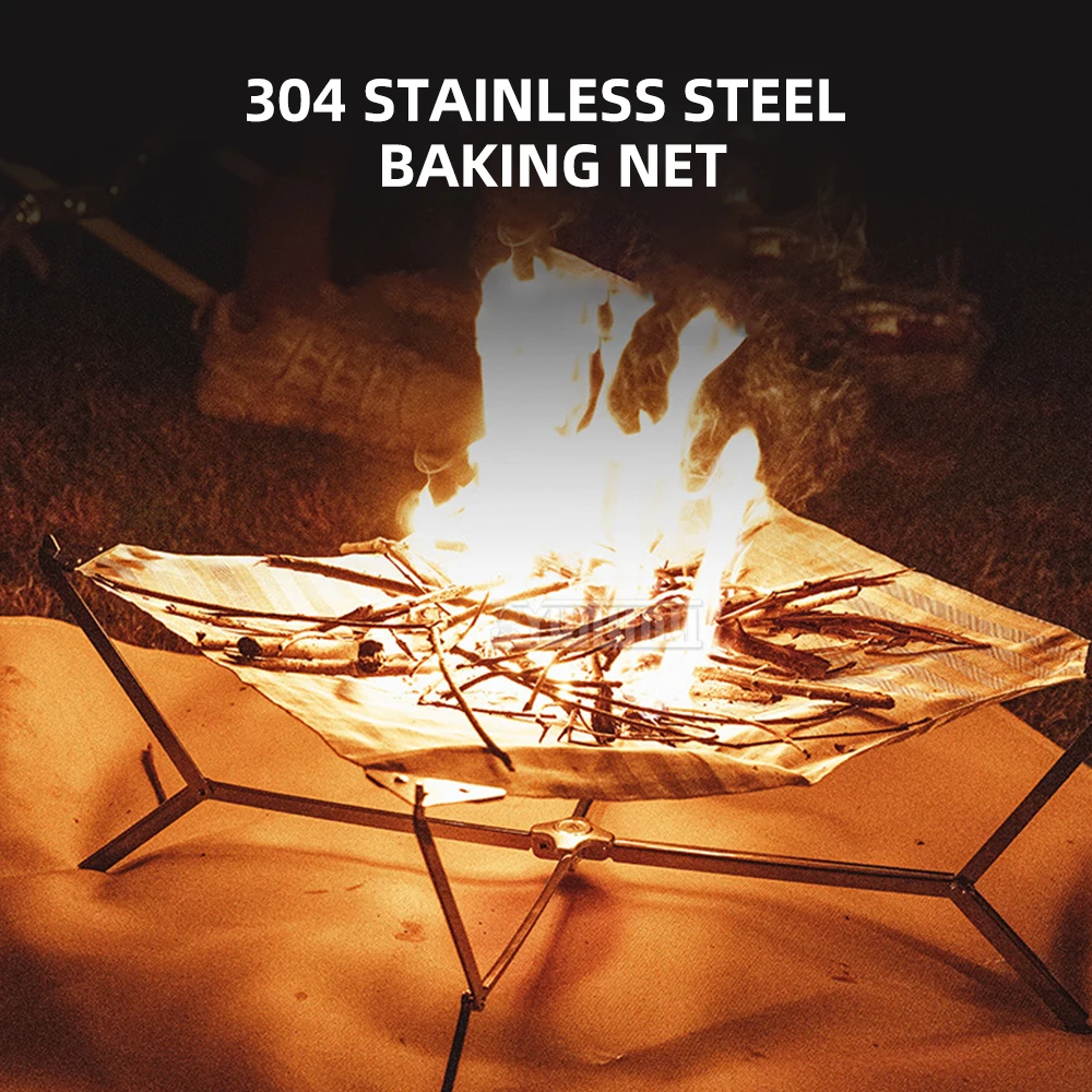 Bonfire platform Outdoor Foldable firewood stove Portable barbecue rack Campfire platform