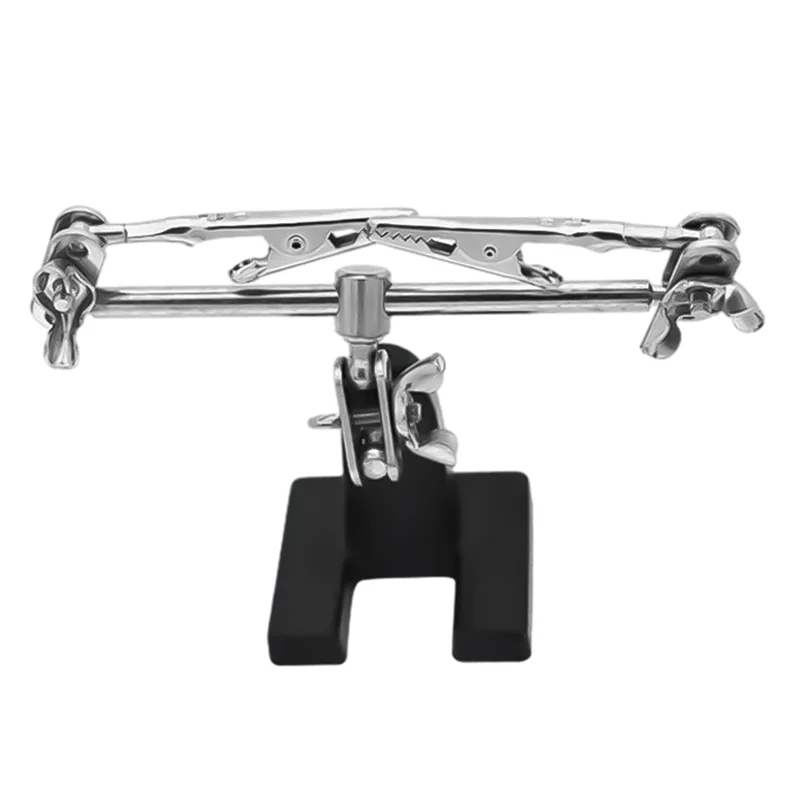 

FYBL-Adjustable Third Hand Soldering Tool Desk Clamp Welding With 2 Alligator Clips Soldering Stand Soldering Repair Tool