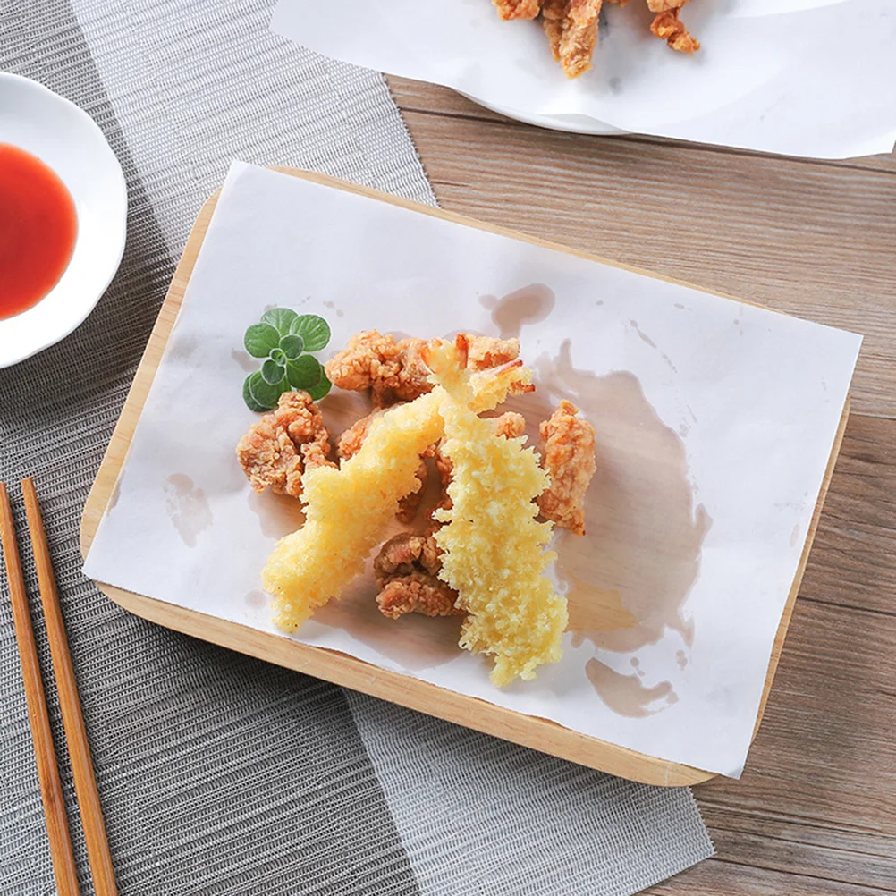 

100pcs Oil Absorbing Paper Baking Fried Food Liners Checkered Packing Papers Environmentally Friendly Healthy Solution