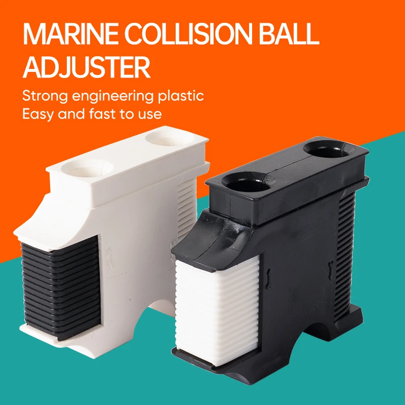 

White ABS Marine Fender Anti-collision Ball Holder Fixed Cable Adjuster Cable Hanger Regulator Yacht Accessories