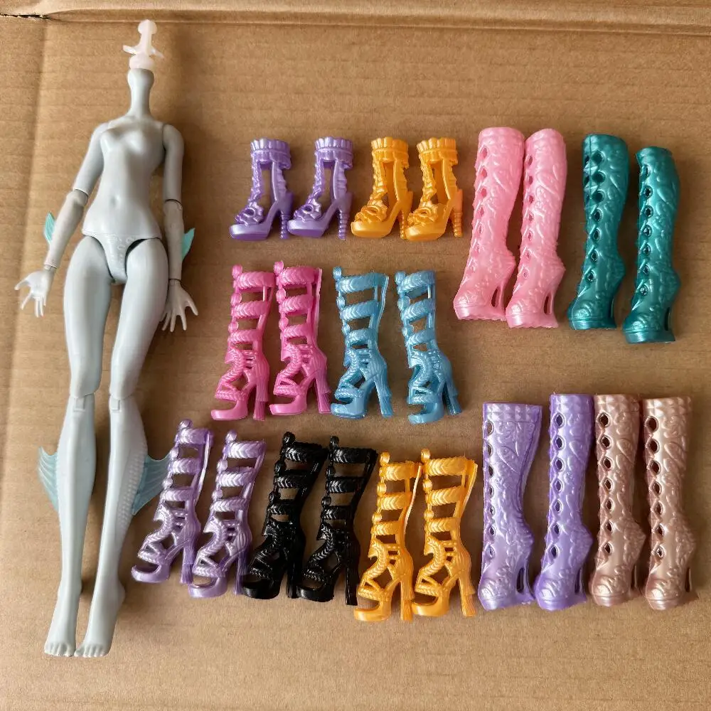 Monster Doll Shoes Monstering High Doll Shoes High Heels Personality Doll Shoes 1/6 Doll Casual Sandals Shoes Boots Doll Decors