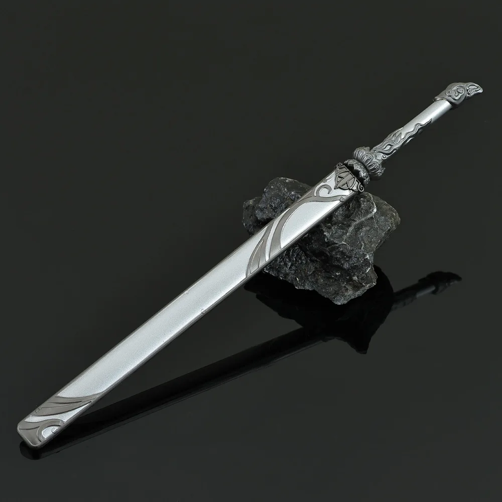 In Stock New 30cm Game Peripherals Dragon Elephant Sword All Metal Crafts Chassis Desktop Car Ornaments Collection Model Toys