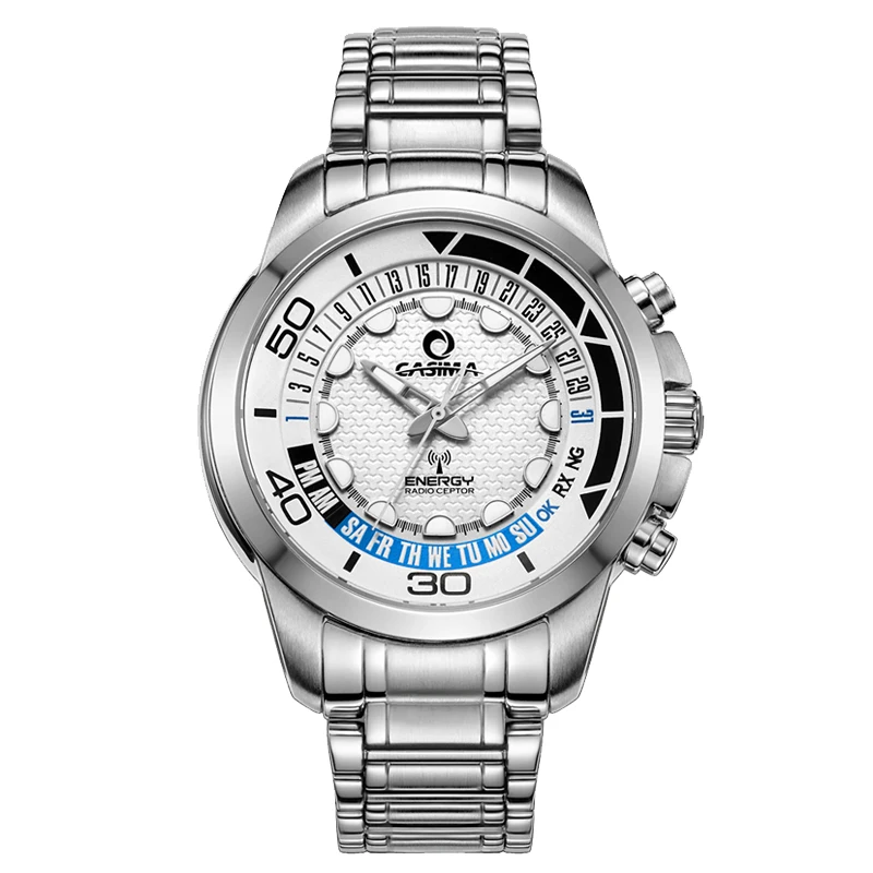 CASIMA Kasman-남성용 쿼츠 손목시계, 심플 트렌드 크로노그래프, 다용도, 방수, 야광, 모델 ER-9102-994