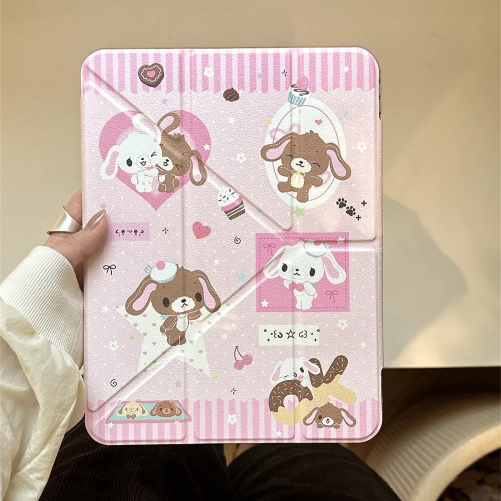 

Cute Dessert Rabbit Bear For iPad Pro 2024 13 11 inch iPad 10th 11th Air 7 6 5 4 11inch iPad 7 8 9 10.2 Air 3 10.5 iPad 5 6 mini