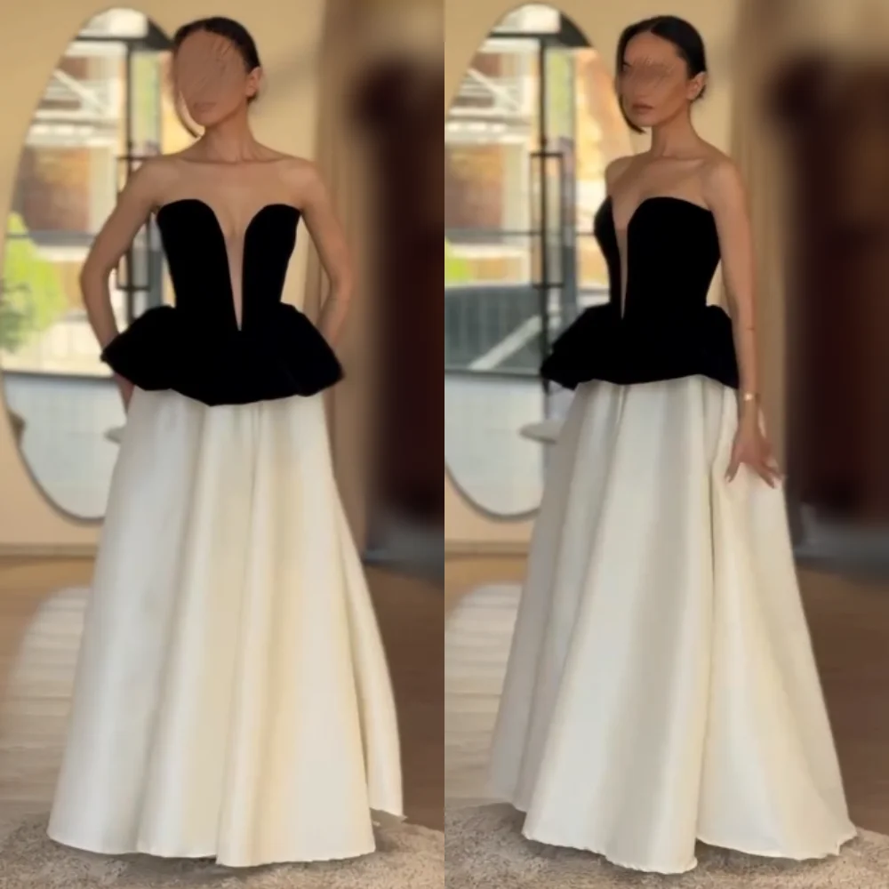

Customized Charmeuse Pleat Sweetheart Neck Long Dresses Prom Bespoke Occasion Woman Elegant Party Wedding Evening Gown