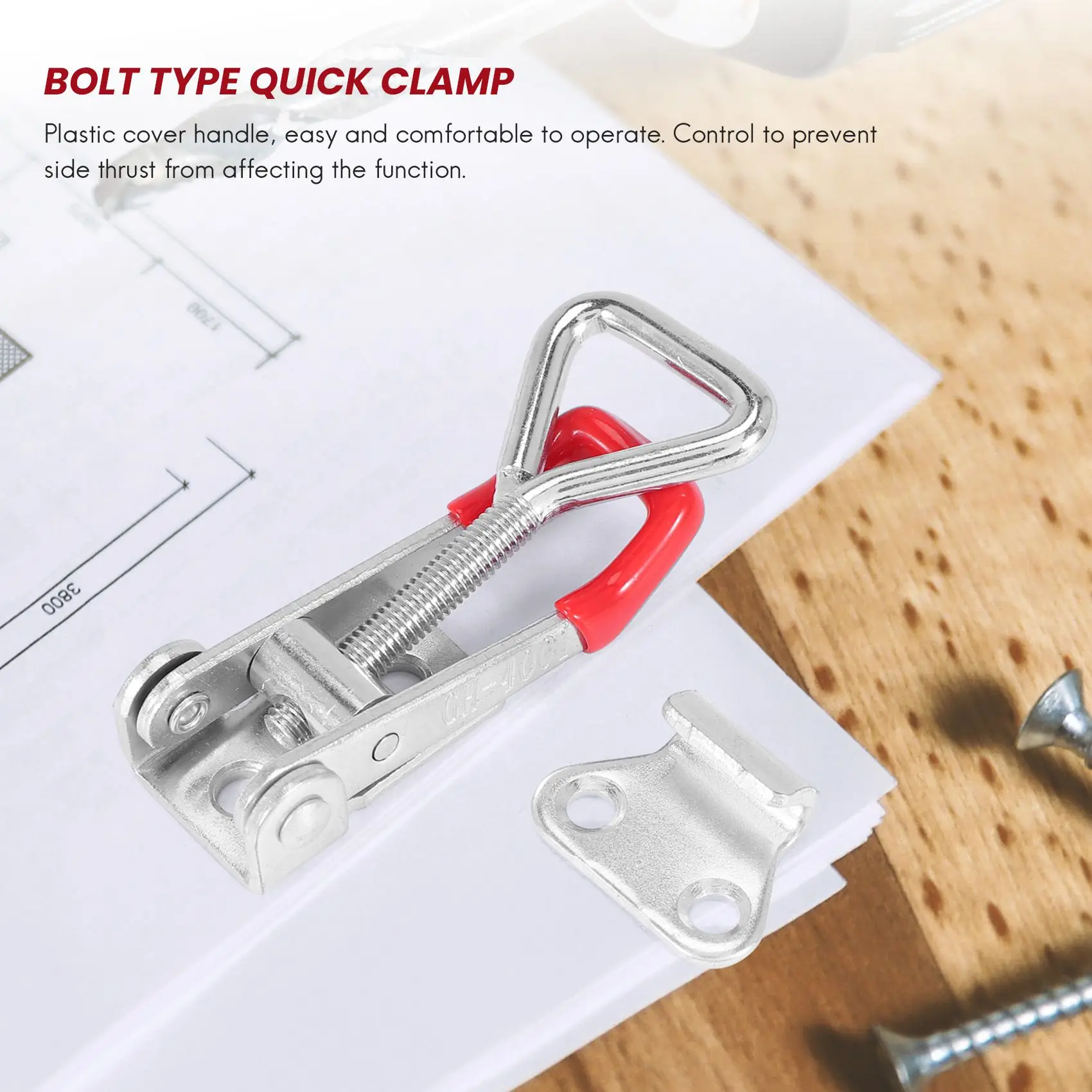 ABYA 10 Pack Adjustable Toggle Latch Clamp 150Kg Holding Capacity, 4001 Heavy Duty Quick Release Pull Latch Toggle Clamp