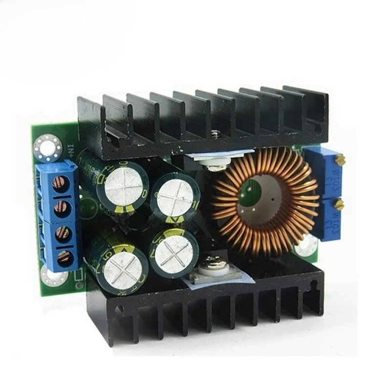 DC-DC step-down adjustable constant voltage constant current high power 10A solar charging LED driver vehicle module