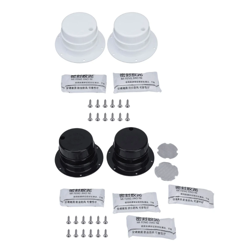 2 Pack Boat Vent Cap with Mesh Screens and Removable Lids