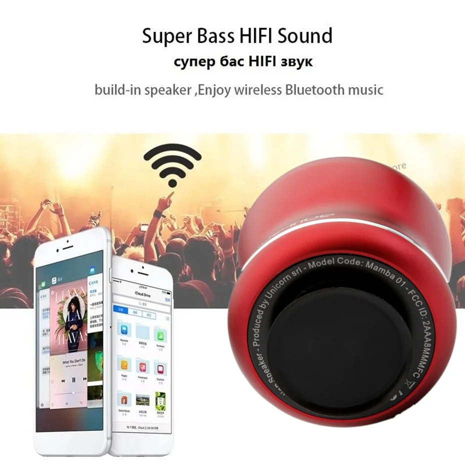 Cristal diamant Bluetooth Vibro haut-parleur Anti voisins Adin haut-parleurs Mini Portable Vibration sans fil caisson de basses basse boîte de son